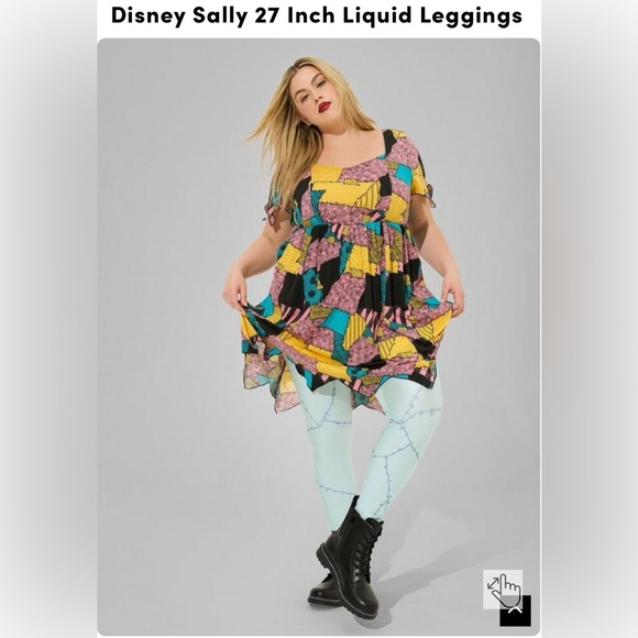 Torrid Disney Sally Patches Dress w/ leggings - Picture 6 of 8